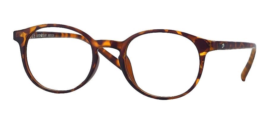 Plastic Readers VISTO ROUND Brown