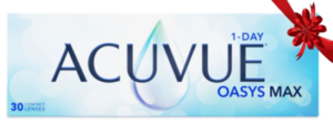 Acuvue Oasys MAX 1-Day 30 tk + kingituseks kosmeetikakott