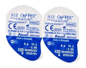 Stardikomplekt AirOptix plus HydraGlyde 1+1 tk