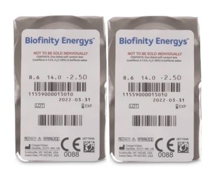 Stardikomplekt Biofinity Energys 1+1 tk