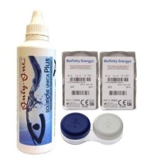 Stardikomplekt Biofinity Energys 1+1 tk + Unica Plus 100 ml + konteiner