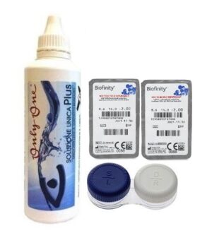 Stardikomplekt Biofinity 1+1 tk + Unica Plus 100 ml + konteiner