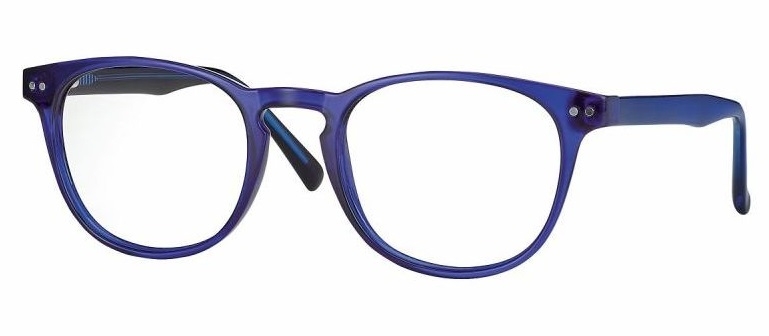 Arvutiprillid sinise valguse filtriga Panthos F0218 Shiny Blue Blue Light Filter Sph 0,0