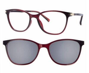 CentroStyle F005951133000 Shiny Burgundy + magnetkinnitusega klipid