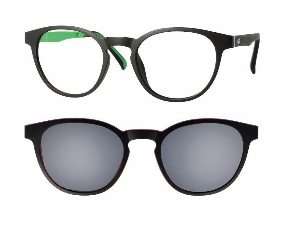 CentroStyle Junior F028047195000 Black/Green + magnetic clip-on