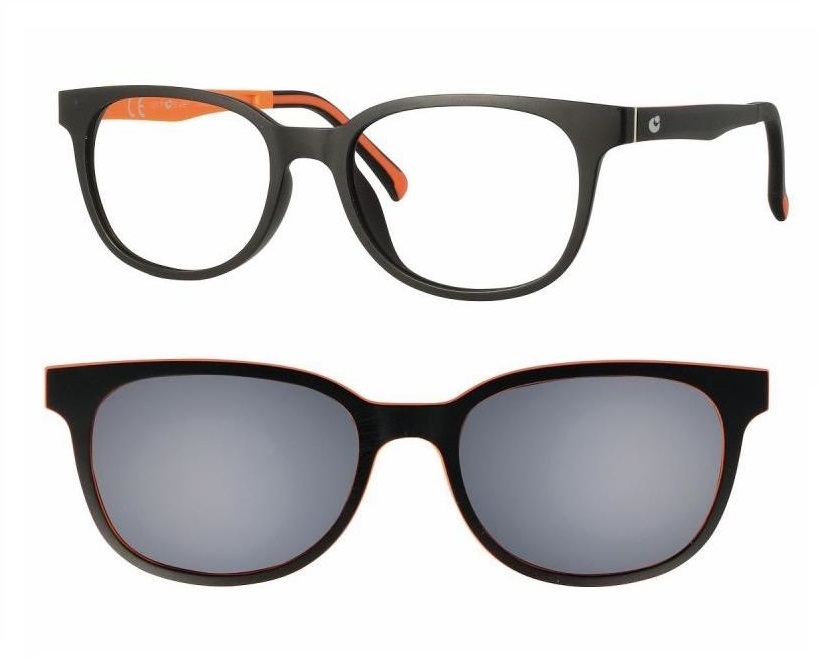CentroStyle Junior F028147203000 Matt Black/Orange + magnetic clip-on