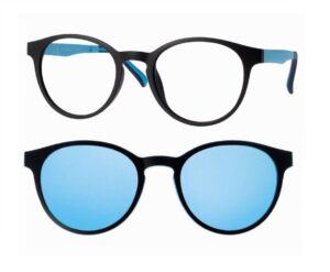 CentroStyle Junior F028345202000 Matt Black/Matt Blue + magnetkinnitusega klipid