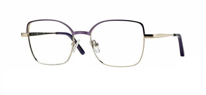 CentroStyle F060852198000 Matt Purple/Shiny Gold Metal + magnetkinnitusega klipid - Pilt 2