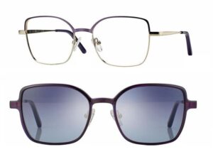 CentroStyle F060852198000 Matt Purple/Shiny Gold Metal + magnetkinnitusega klipid