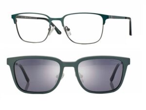 CentroStyle F061052346000 Matt Green/Gun Metal + magnetkinnitusega klipid