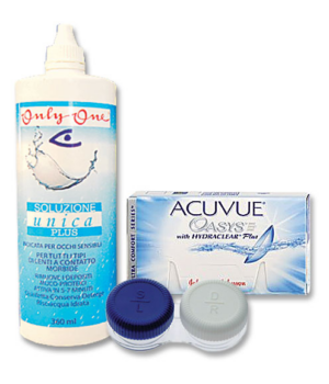 Acuvue Oasys sooduskomplekt 3+3 läätse ja Unica Plus 360ml + konteiner