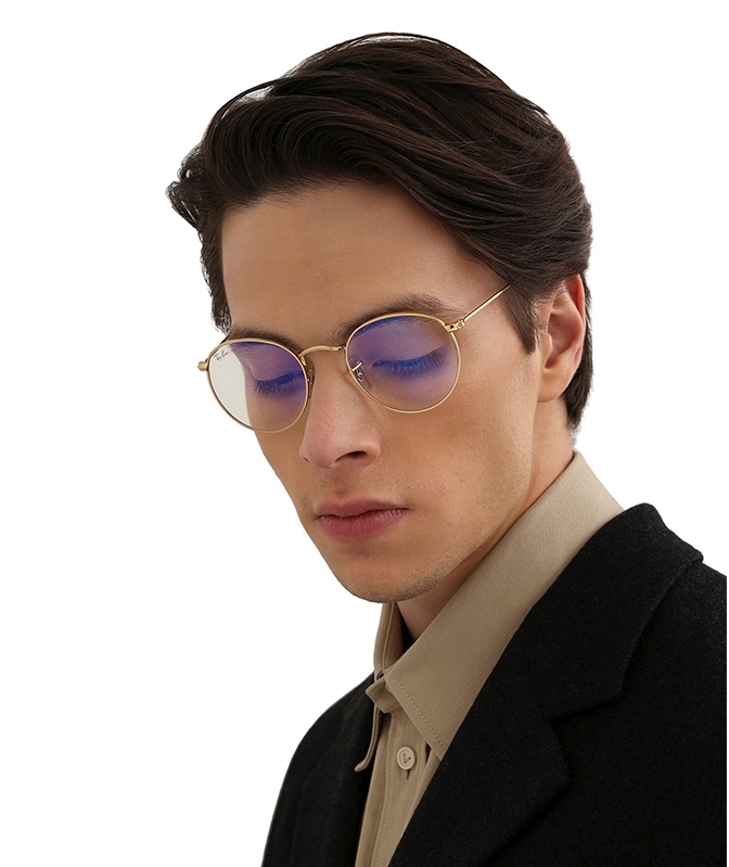 Ray-Ban 3447 9196BL Round Evolve Photochromic with Blue Light Filter (Size M) - Image 4