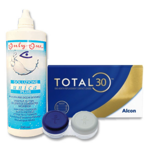 Total30 sooduskomplekt 3+3 läätse ja Unica Plus 360ml + konteiner
