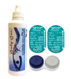 Stardikomplekt Bausch + Lomb ULTRA 1+1 tk + Unica Plus 100 ml + konteiner