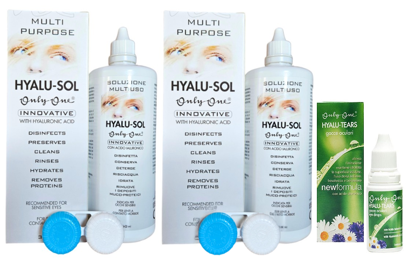OnlyOne Hyalu-Sol 360 ml 2 tk + Hyalu tears New Formula 15 ml silmatilgad TASUTA!